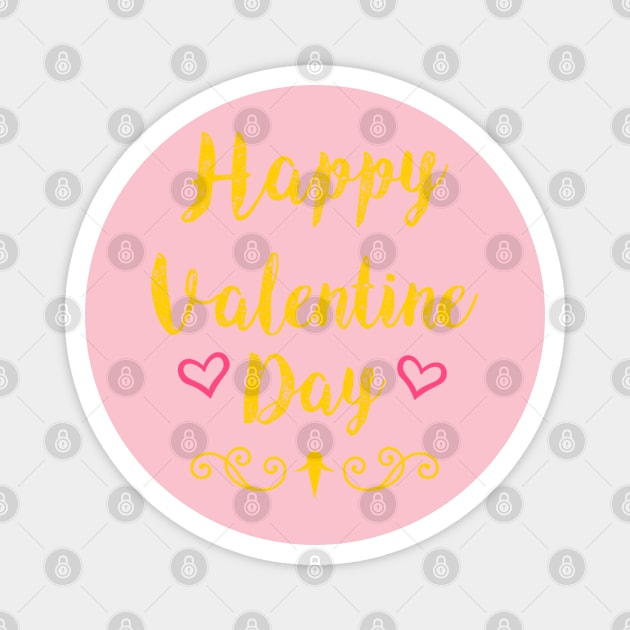 Happy Valentine day Magnet by FIFTY CLOTH